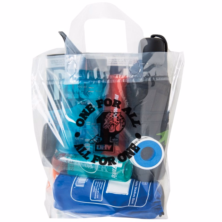 Crystal Clear LDPE Soft Loop Handle Shopper Security Bag
