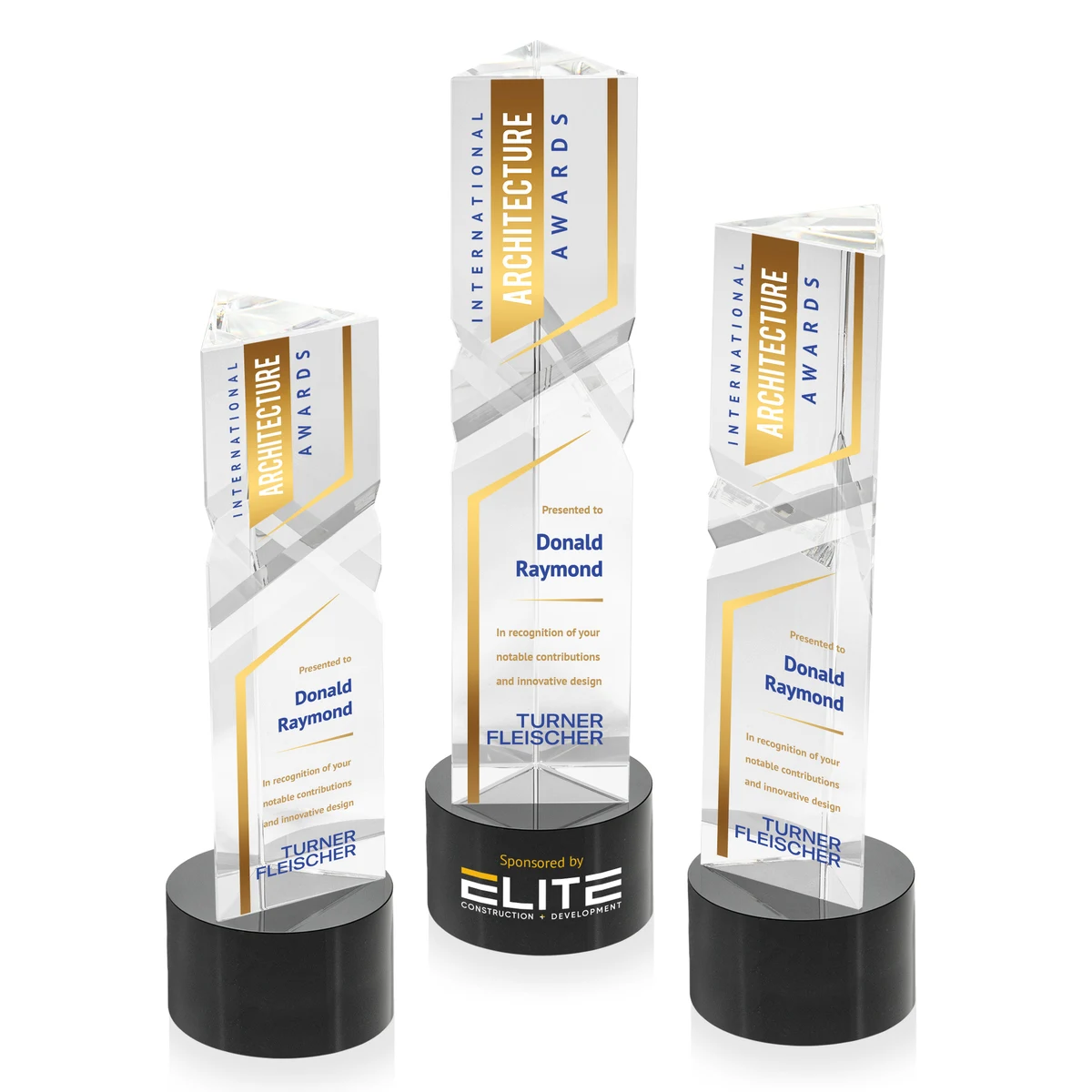 Oakham VividPrint™ Award on Marvel Base - Black 1