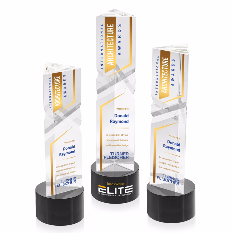 Oakham VividPrint™ Award on Marvel Base - Black