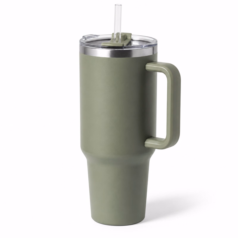Eco-Friendly 40 oz Handled Travel Tumbler