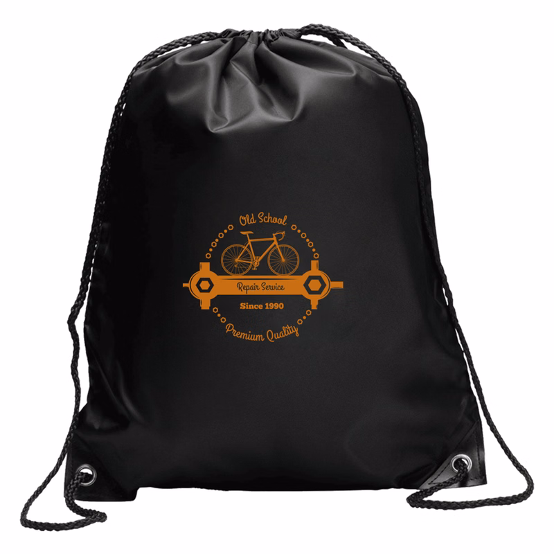 Rush - Solid Color 210-D Polyester Drawstring Bag