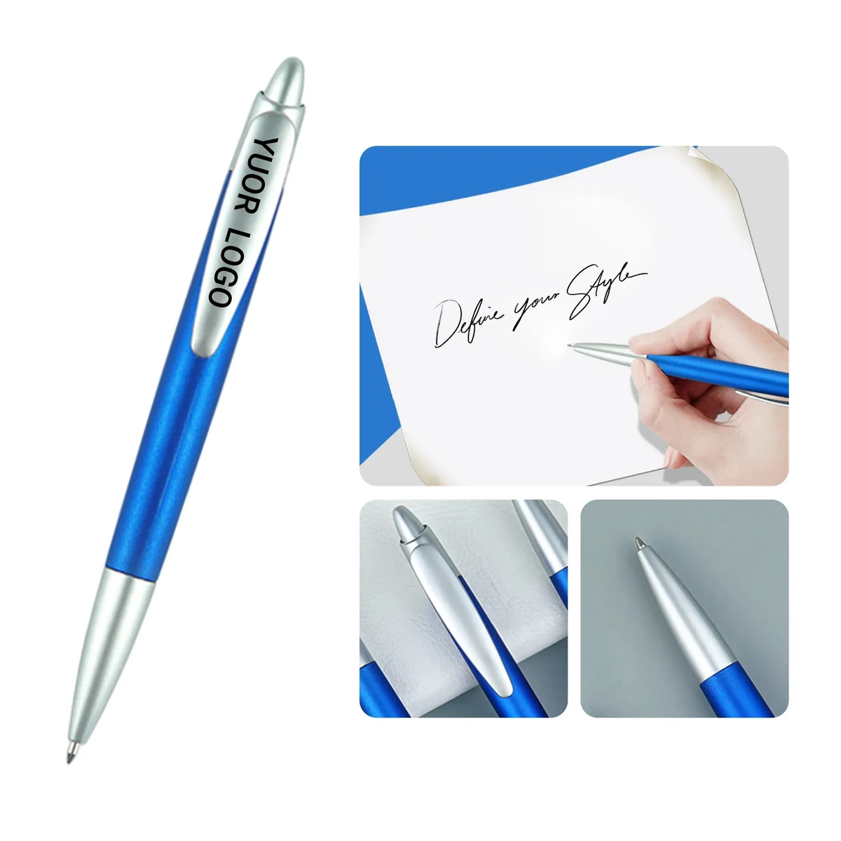 Durable Plastic Business Pen with Replaceable Ink 1