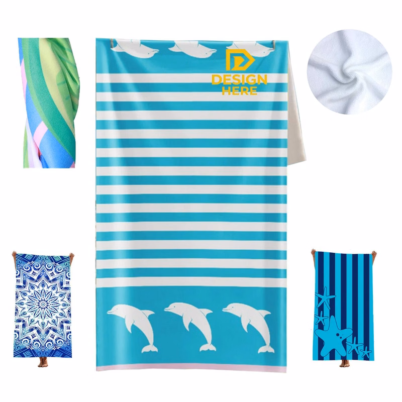 Vivid Printed Fast Dry Microfiber Beach Towel