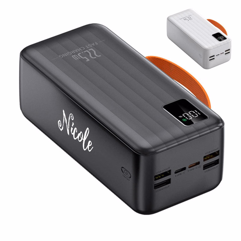 50000mAh Portable Fast Charging Power Bank w/ Built in Cable