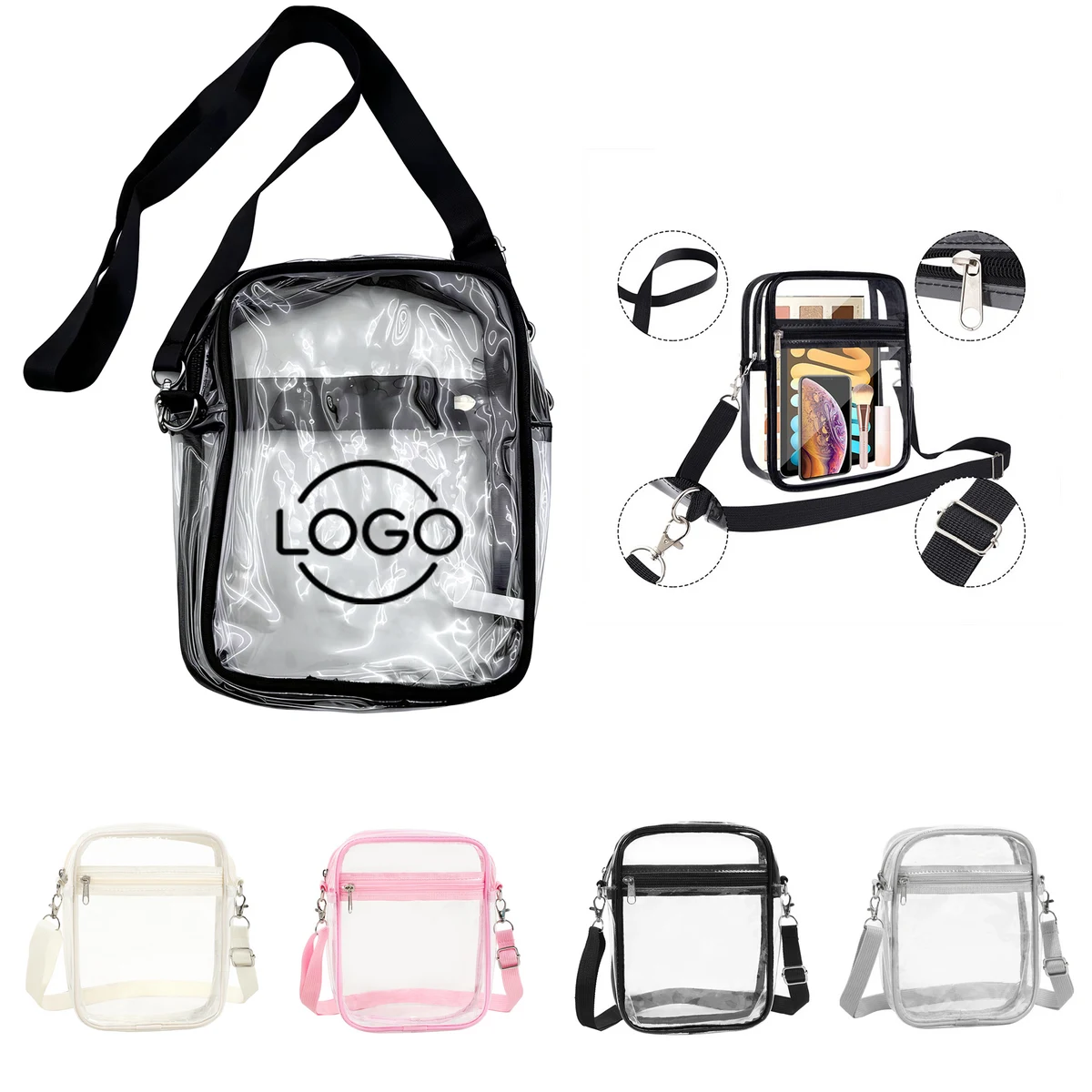 Clear Crossbody Purse Bag 1