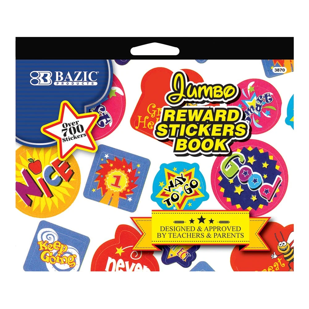 Jumbo Reward Sticker Books - Over 700 Stickers 1