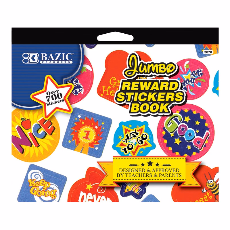 Jumbo Reward Sticker Books - Over 700 Stickers