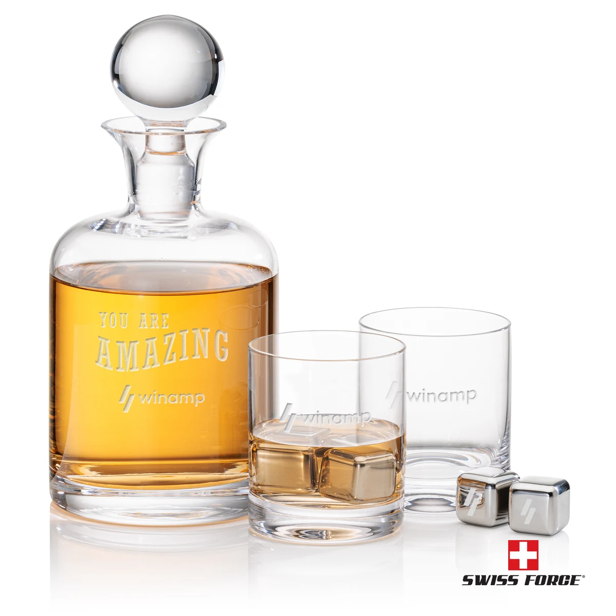 Dresden Decanter Set & Ice Cubes 1