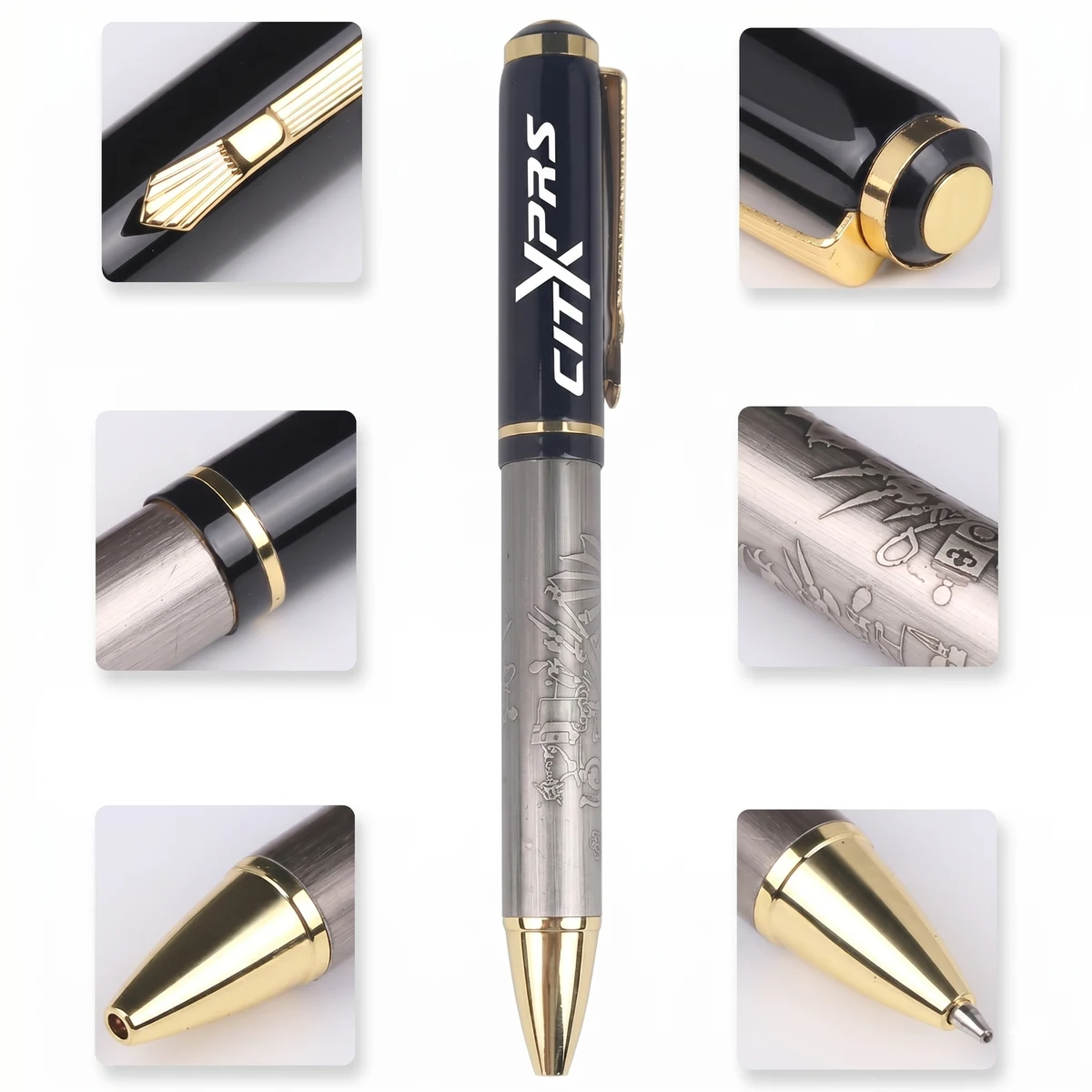 Antonio Brass Barrel Twist Ball Pen 1