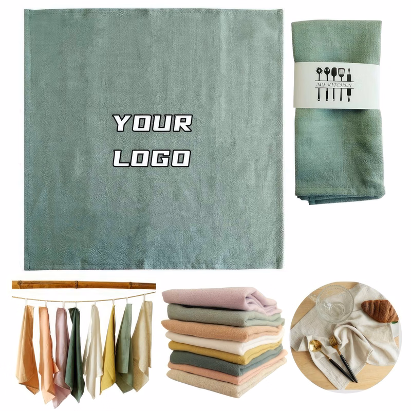 Custom Cotton Linen Napkins - 15.75'' x 15.75''