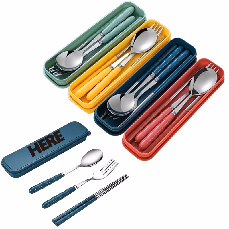 Stainless Steel Wheat Straw Cutlery Set