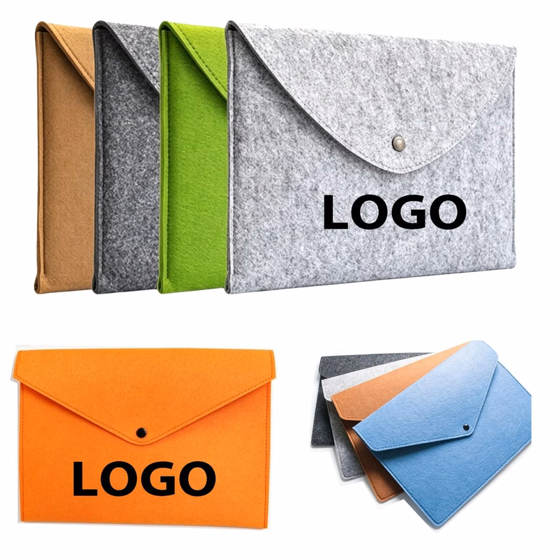 13.7" 9.4" Felt Document Pouch