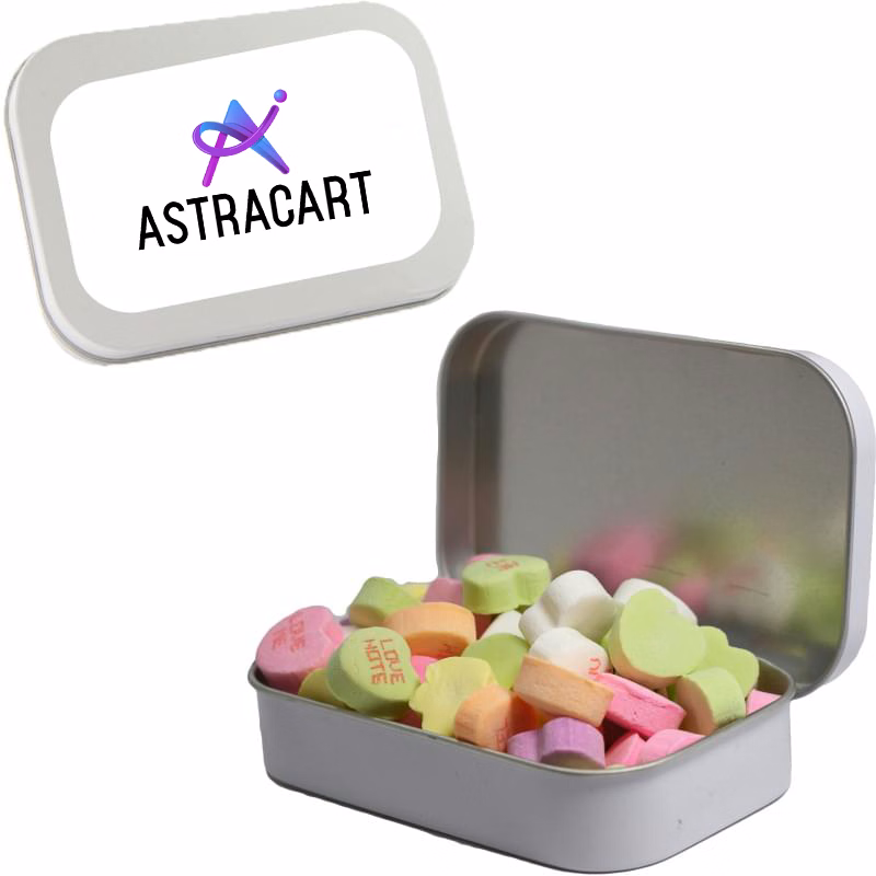Large Hinged Tin with Gourmet Treats