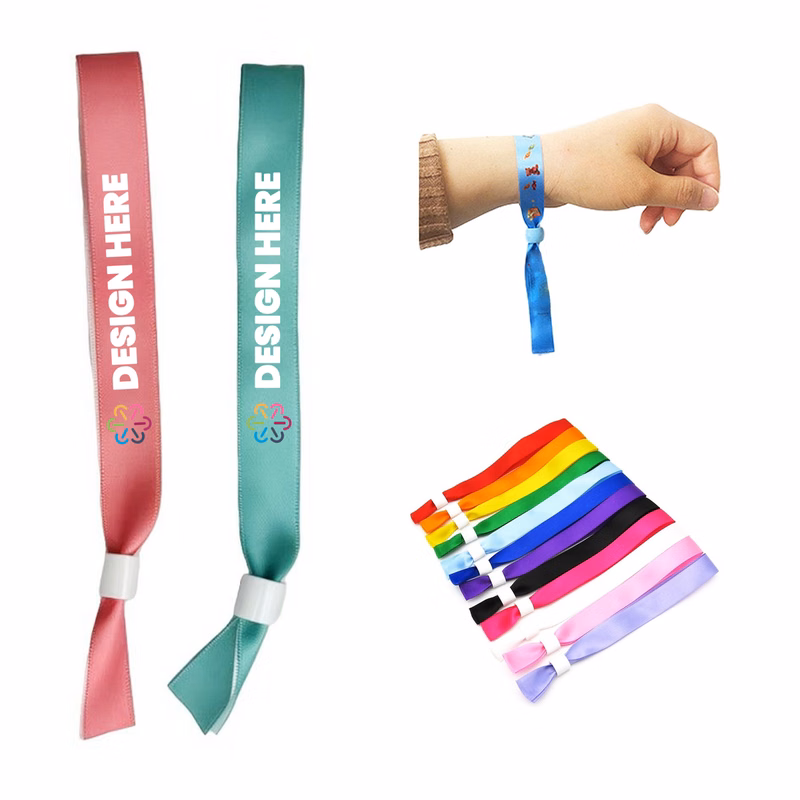 Disposable Full Color Polyester Wristband