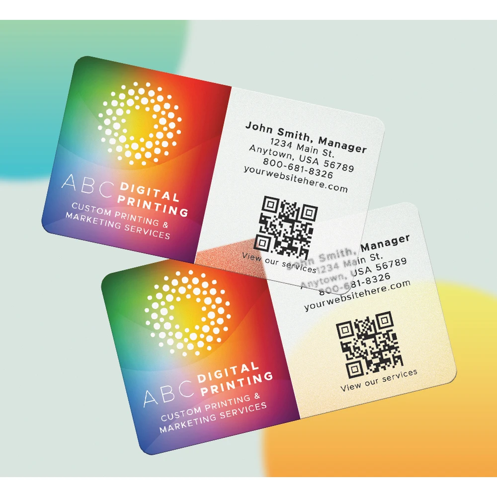 Full Color Frosted Vinyl Business Card (3.5" x 2") 1
