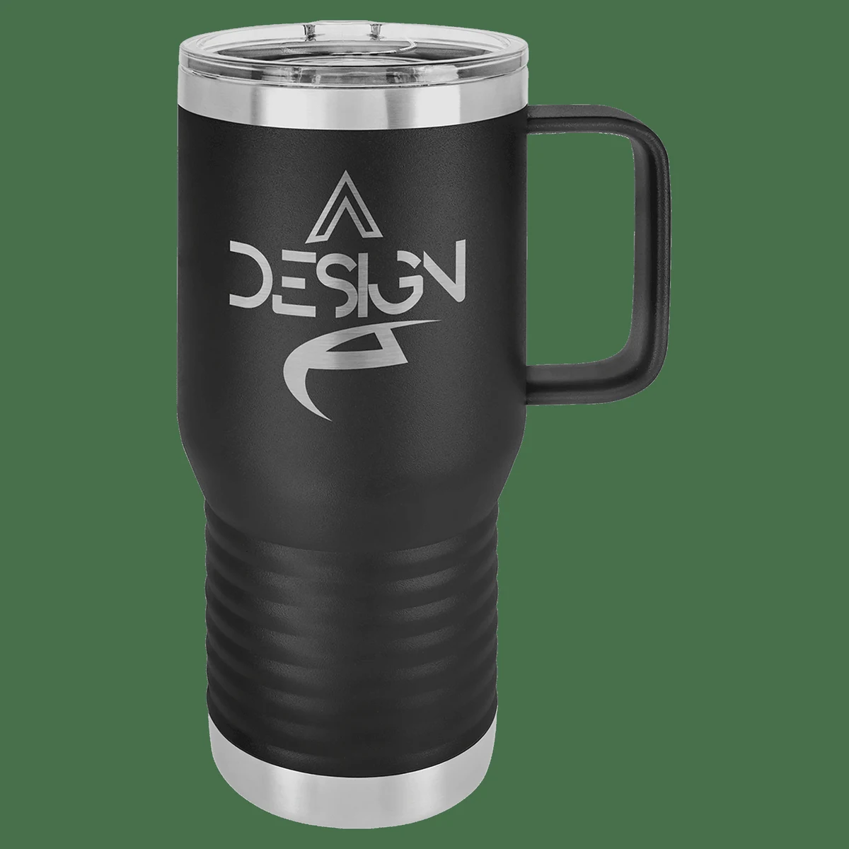 Polar Camel 20 oz. Black Vacuum Insulated Travel Mug with Slider Lid 1