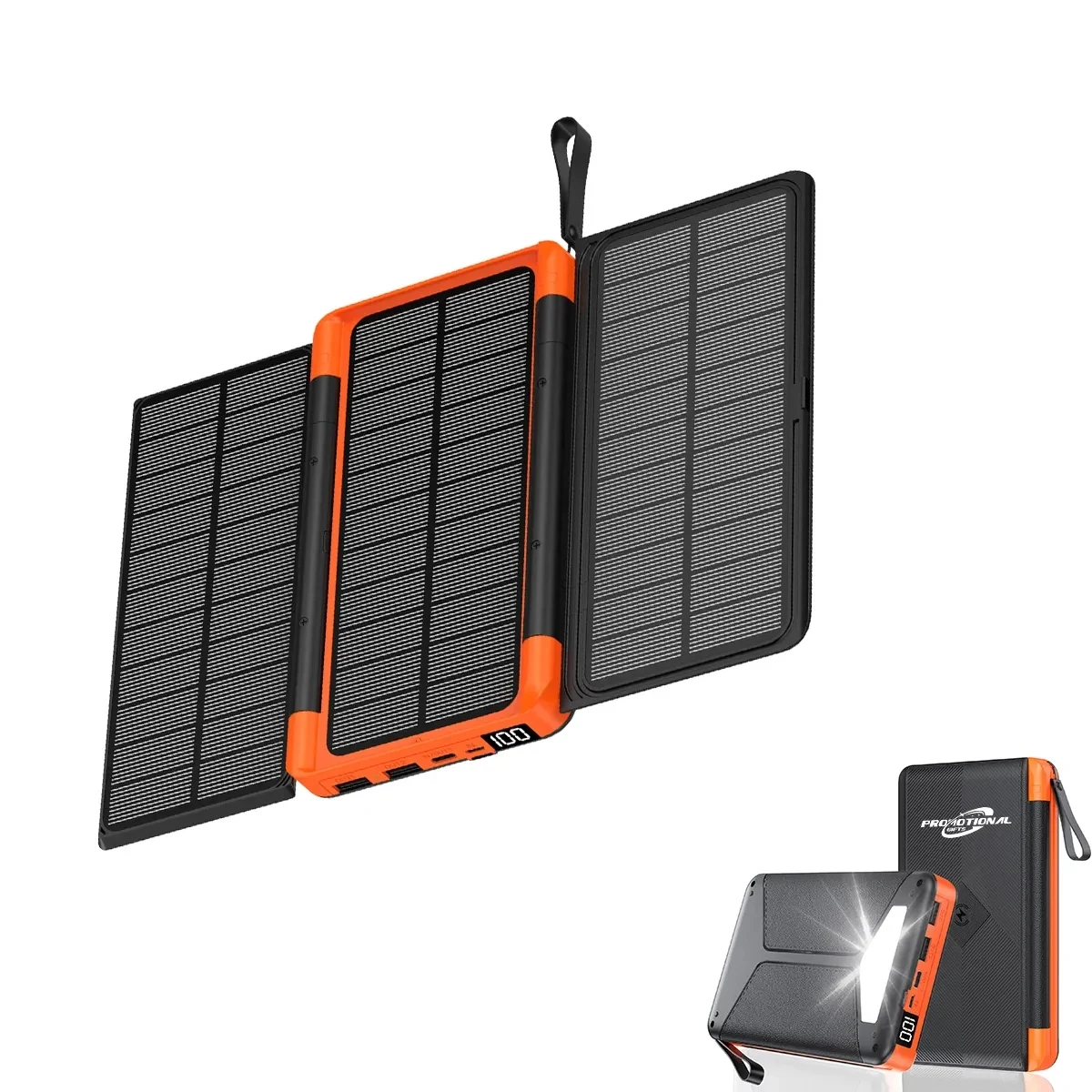 Custom Solar Power Bank Wirless Charger 1