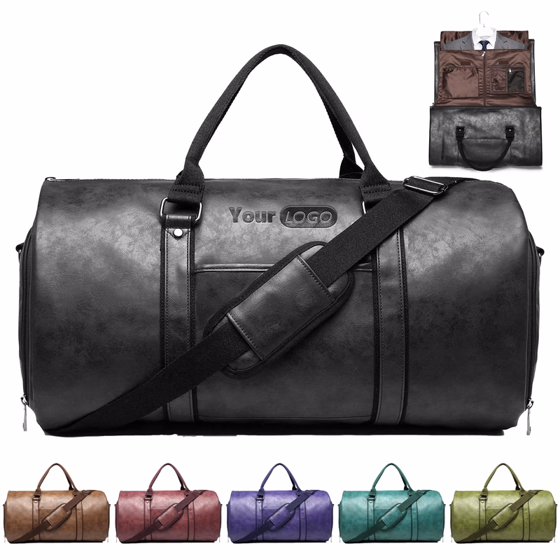 Pu Men'S Travel Compartment Luggage Bag