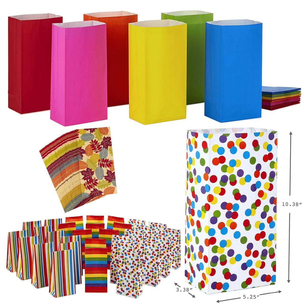 5.25 x 10.38 x 10.38 Inches Sack Bundle Lunch Gift Bag 1