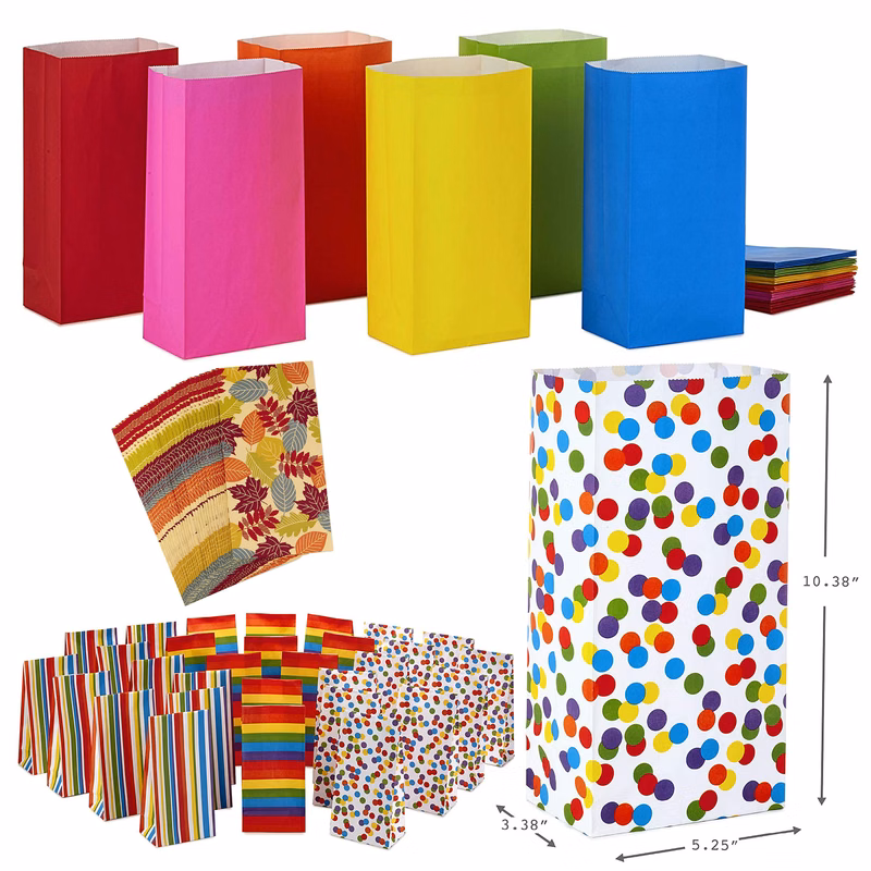 5.25 x 10.38 x 10.38 Inches Sack Bundle Lunch Gift Bag