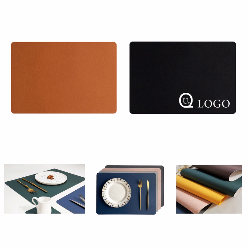 Two-Tone Leather Placemat