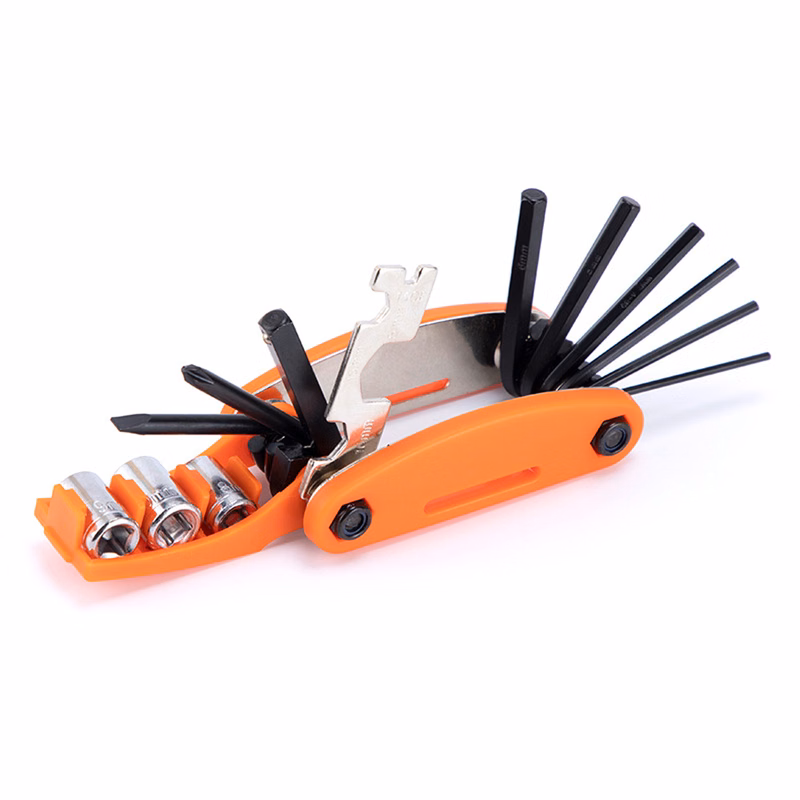 16-in-1 Portable Bike Repair Tool Kit with Carrying Case