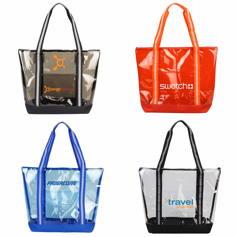Clear Tote with Zipper