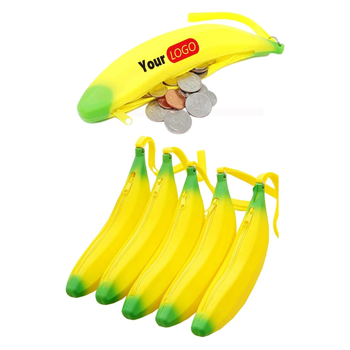 Silicone Banana Coin Purse Bag 1
