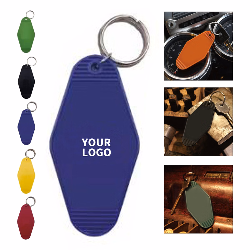 ABS Material Hotel Keychain Vintage Style Design