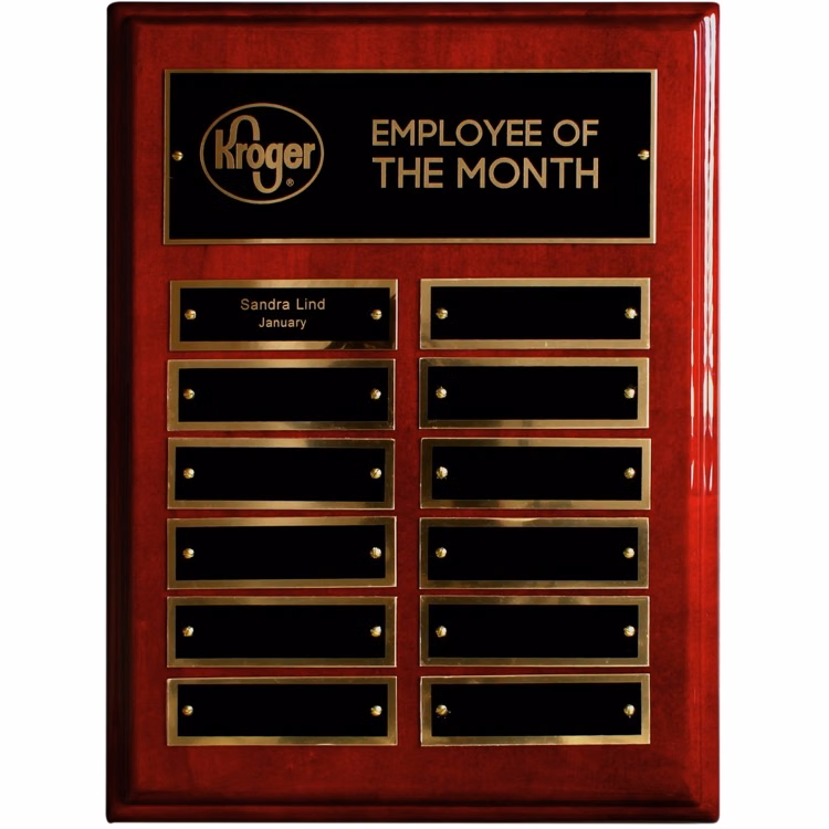 Piano Finished Perpetual Plaque (9"x12")
