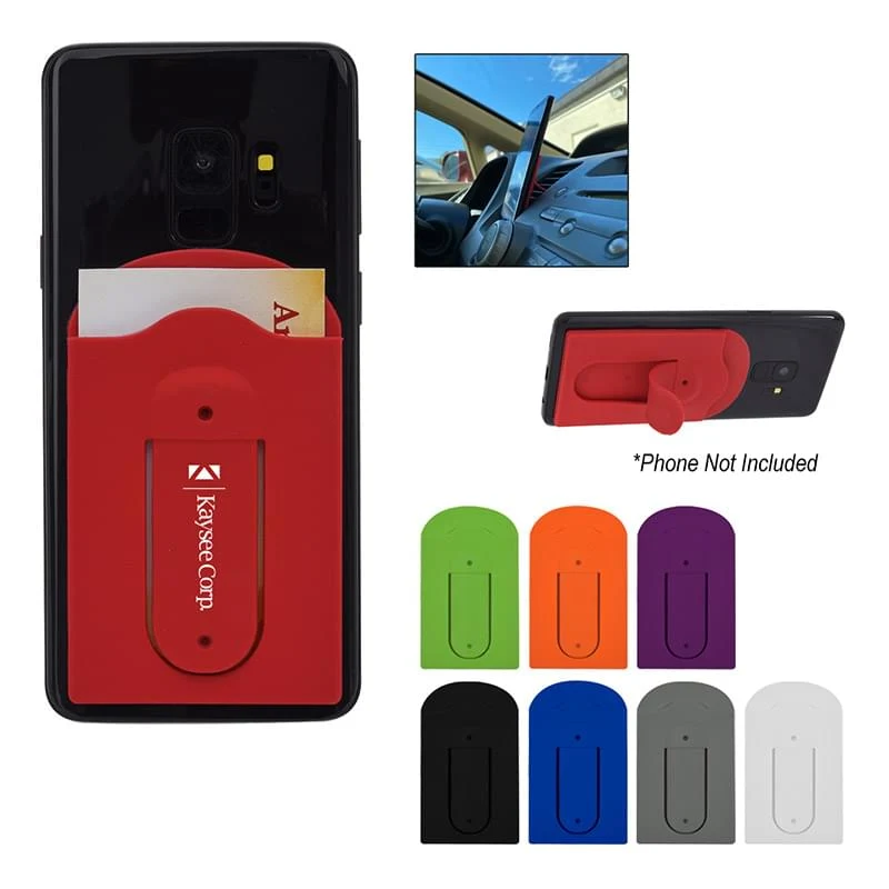 Silicone Vent Phone Wallet With Stand 1