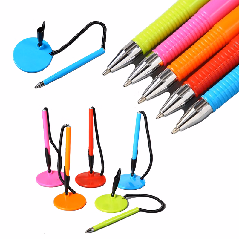 Counter Ballpoint Pen With Holder -Blue Ballpoint Pen Core