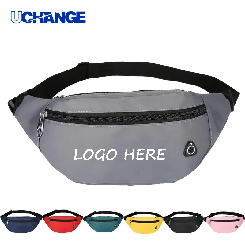 Nylon Two-Zipper Fanny Pack Lightweight Outdoor Waist Carry 1