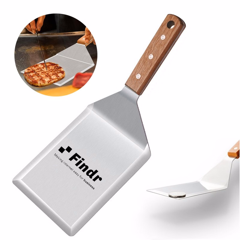 5" x 6" Stainless Steel Metal Griddle Spatula