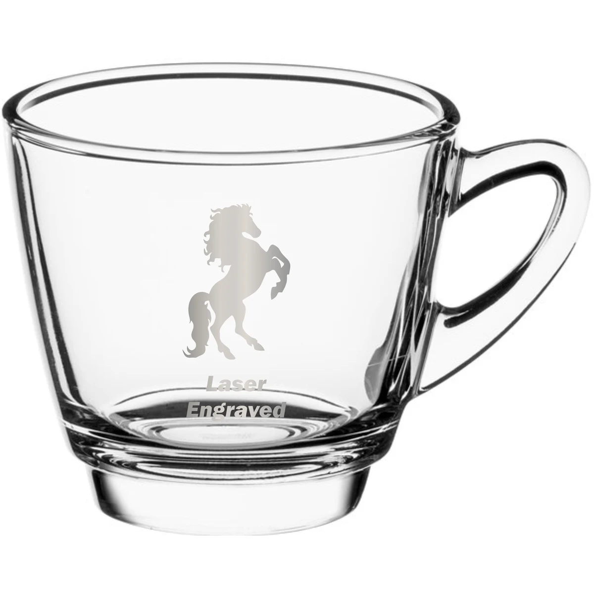 Acopa 8.5 oz Clear Glass Coffee Mug 1