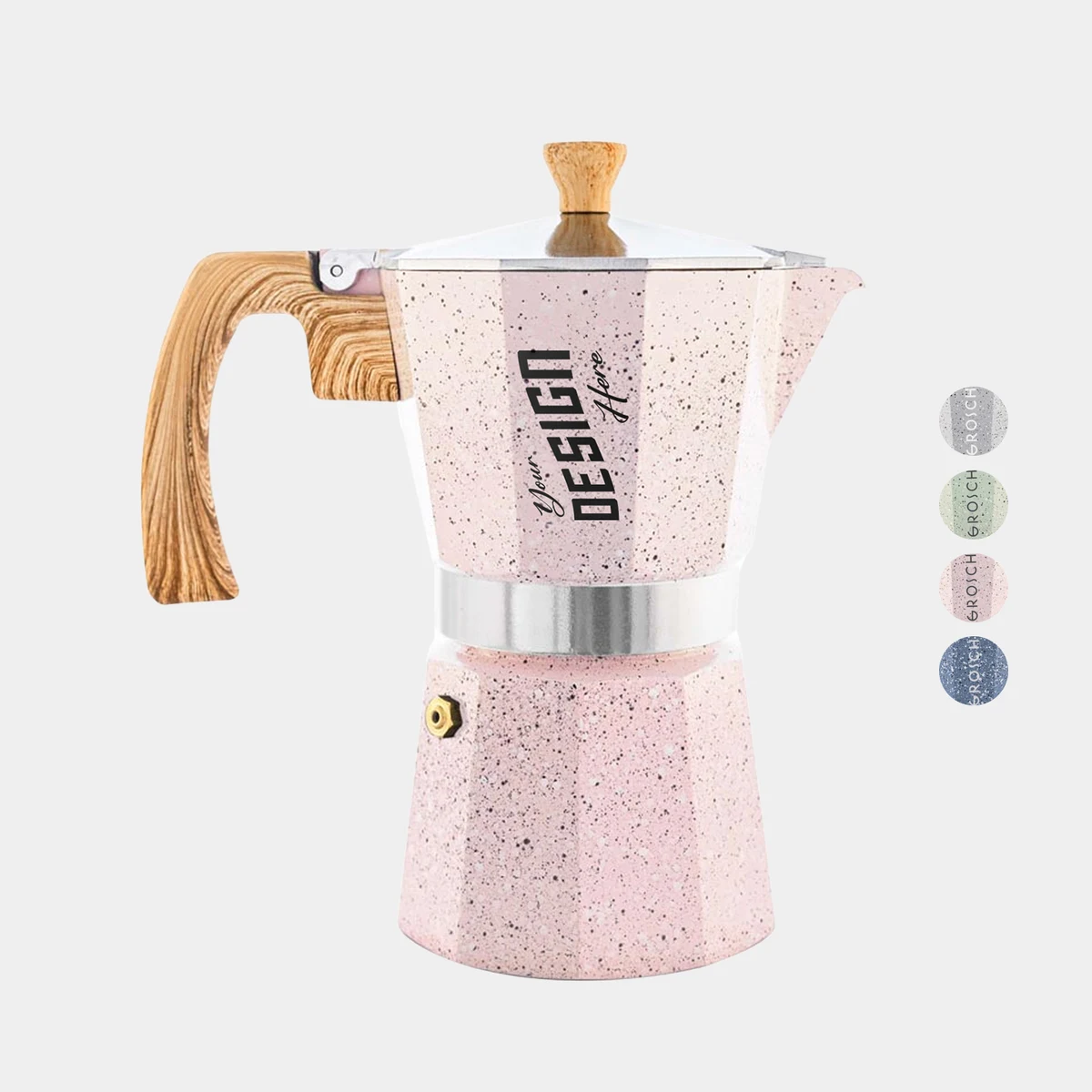 GROSCHE® MILANO Stone 6 Cup Stovetop Moka Pot Espresso Coffee Maker 1