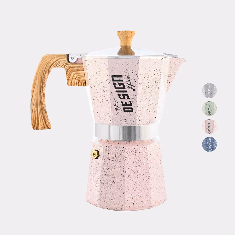 GROSCHE® MILANO Stone 6 Cup Stovetop Moka Pot Espresso Coffee Maker