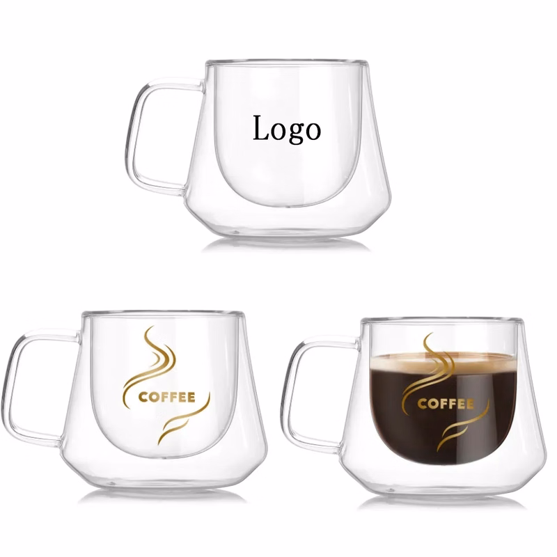 6.7oz Double Wall Glass Mug