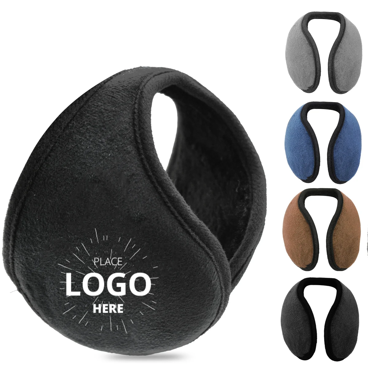 MOQ 50 Warm Thickened Fleece Ear Muffs for Adults Winter Gear 1