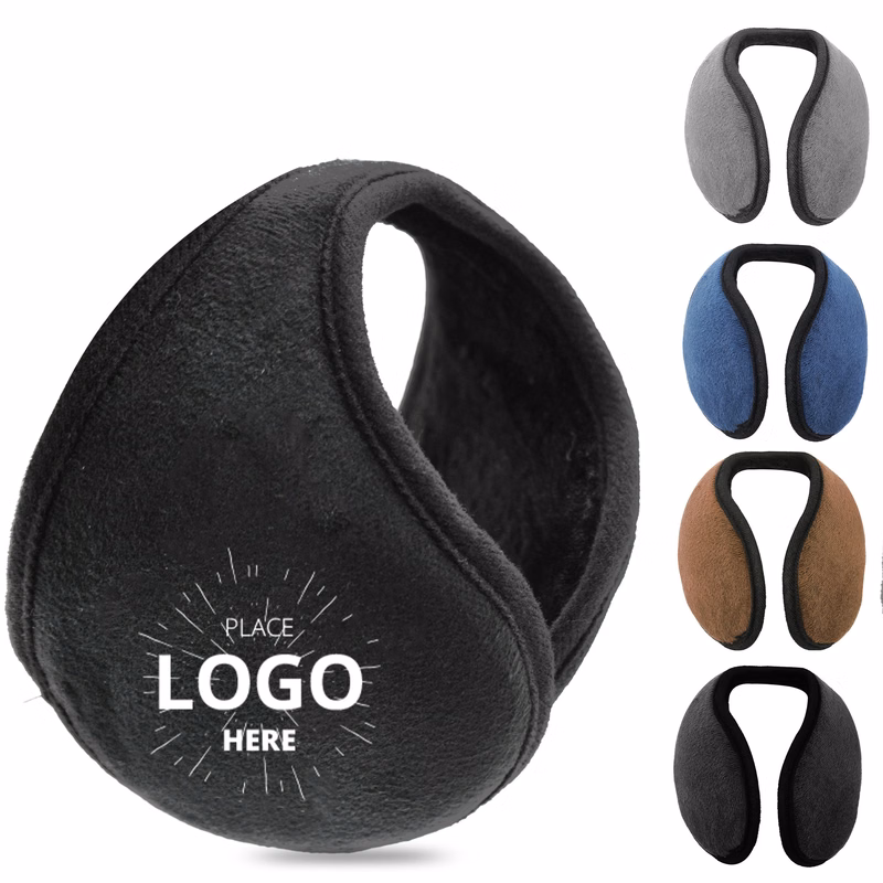 MOQ 50 Warm Thickened Fleece Ear Muffs for Adults Winter Gear