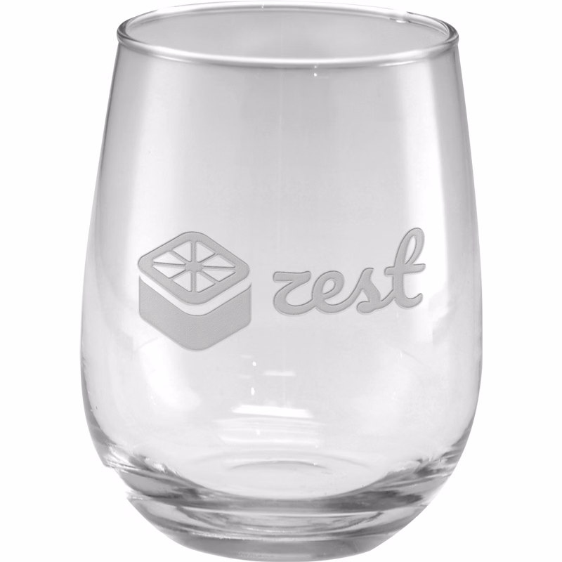 16.9 oz. Stemless Wine Glass - Etched