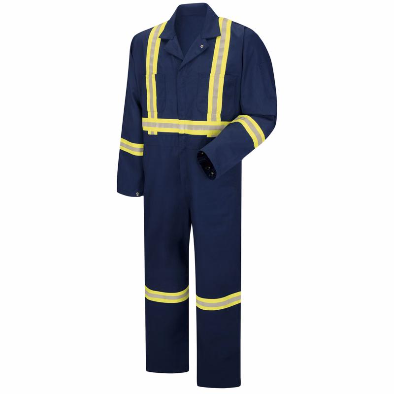Red Kap® Enhanced Visibility Zip Front Coverall