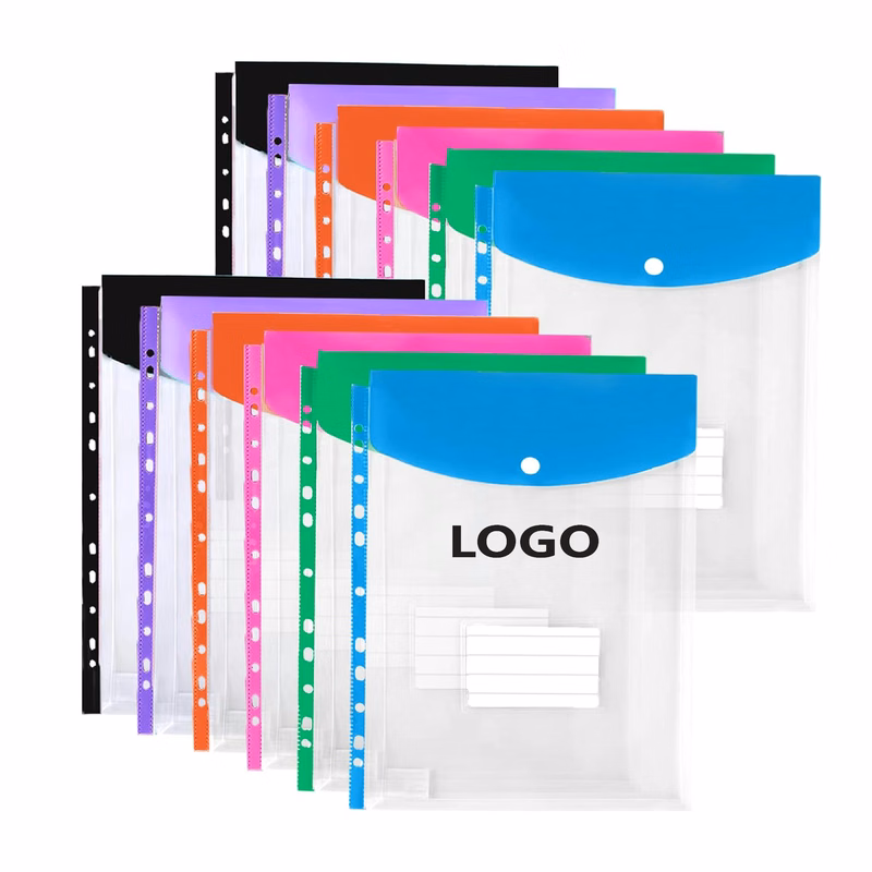 Binder-Compatible Button Closure File Envelopes