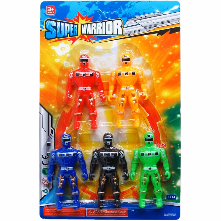 Super Warrior Action Figures - Assorted 4.5" 5 Pk