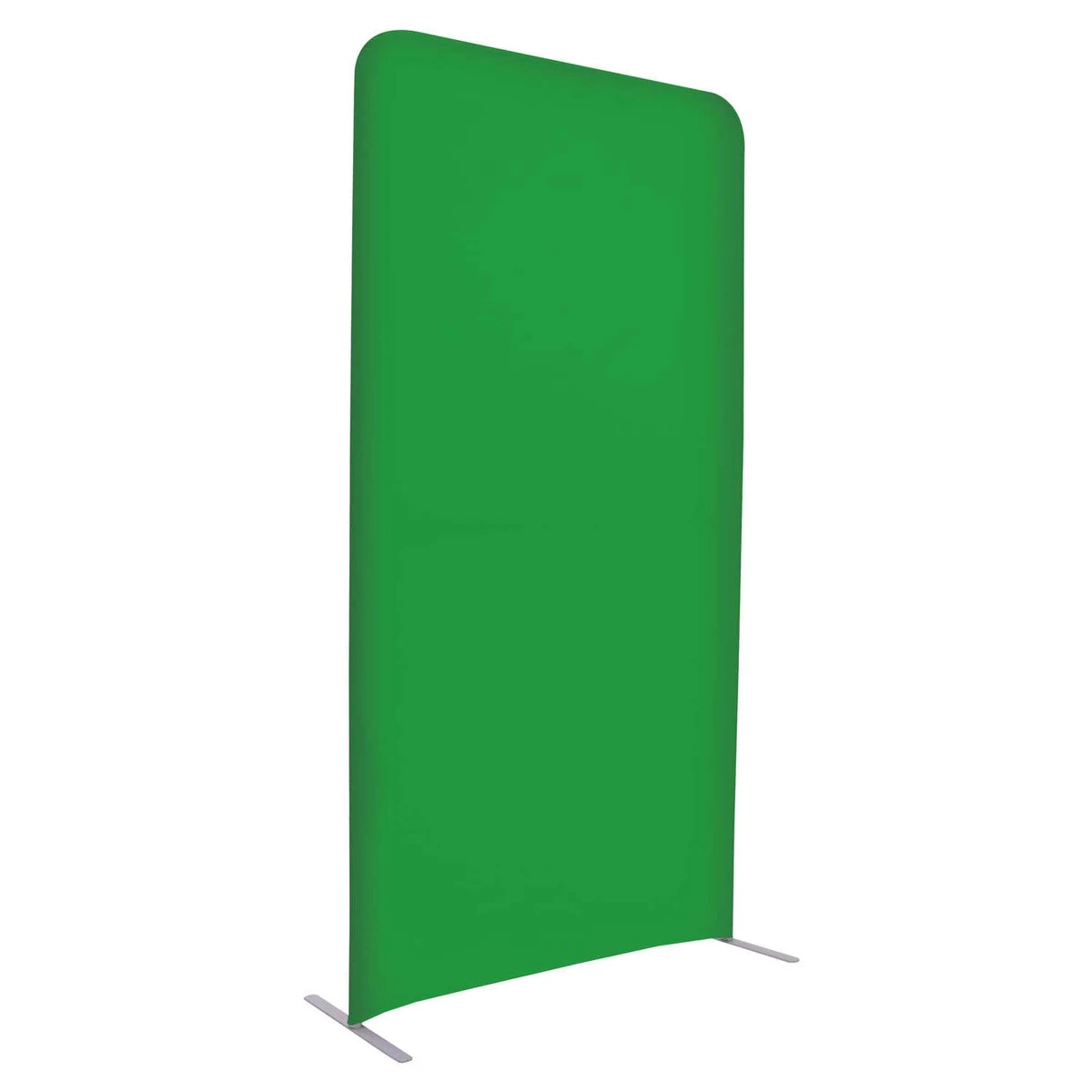 4'W x 90"H EuroFit™ Straight Wall Green Screen Kit 1