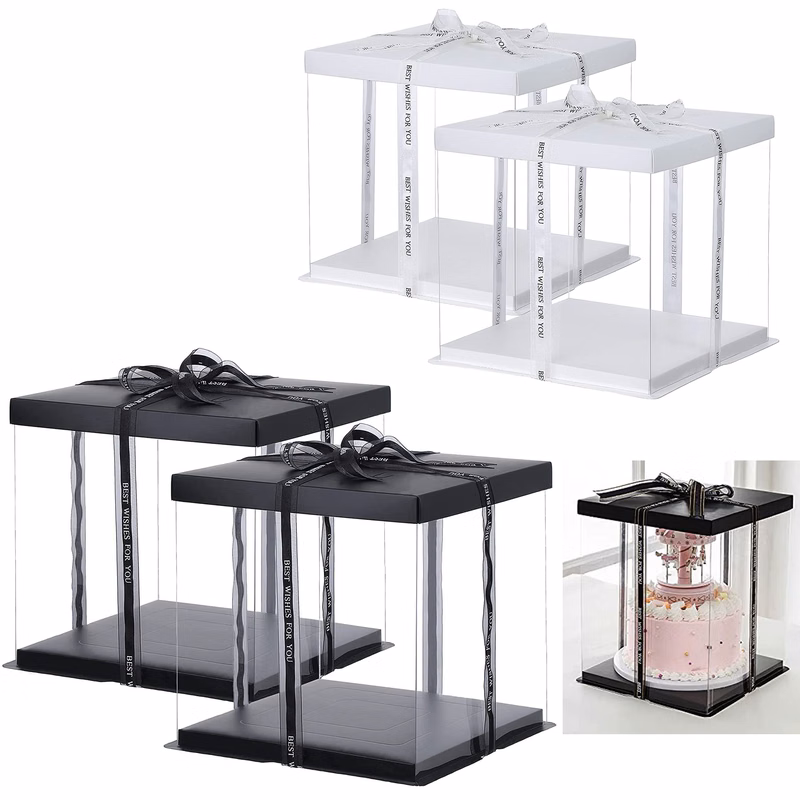 PET Clear cake Box