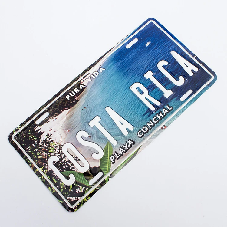 Metal License Plate Sign 1