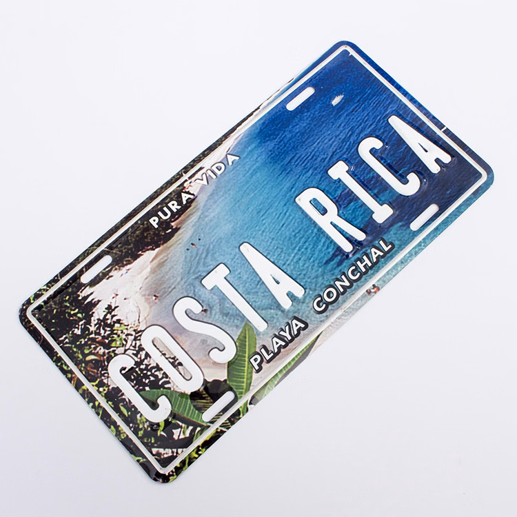 Metal License Plate Sign