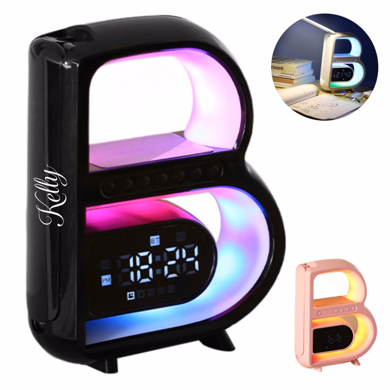 3 in 1 Desk Lamp w/ Wireless Charging / Bluetooth Speaker
