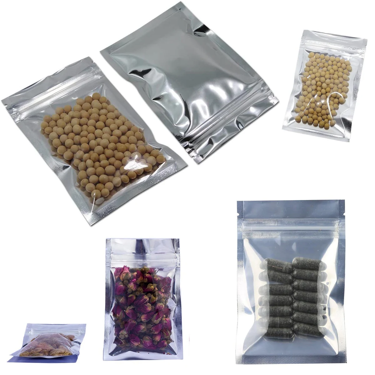Clear Reclosable Mylar Bags 1